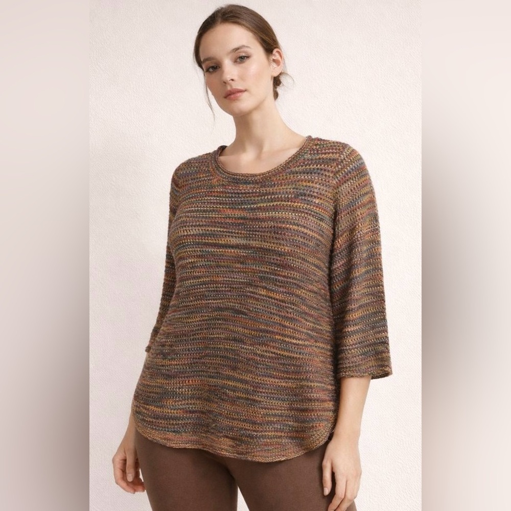Studio JPR Vibrant Knit SWEATER multicolor like new, size large